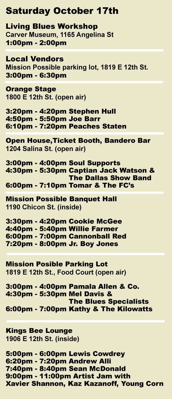 2026 Eastside Kings Fest Saturday Schedule